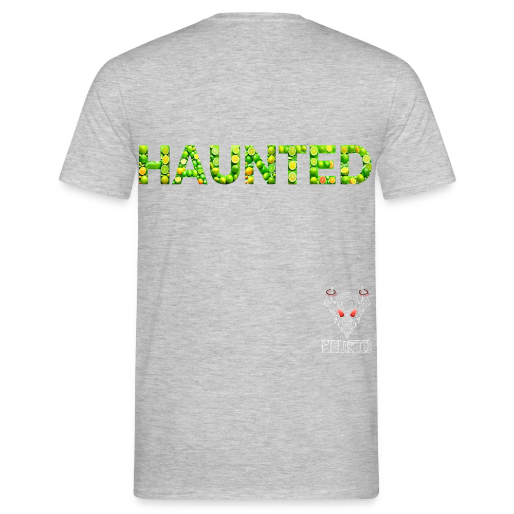 Männer T-Shirt Citrus Burst Splash - Grau meliert
