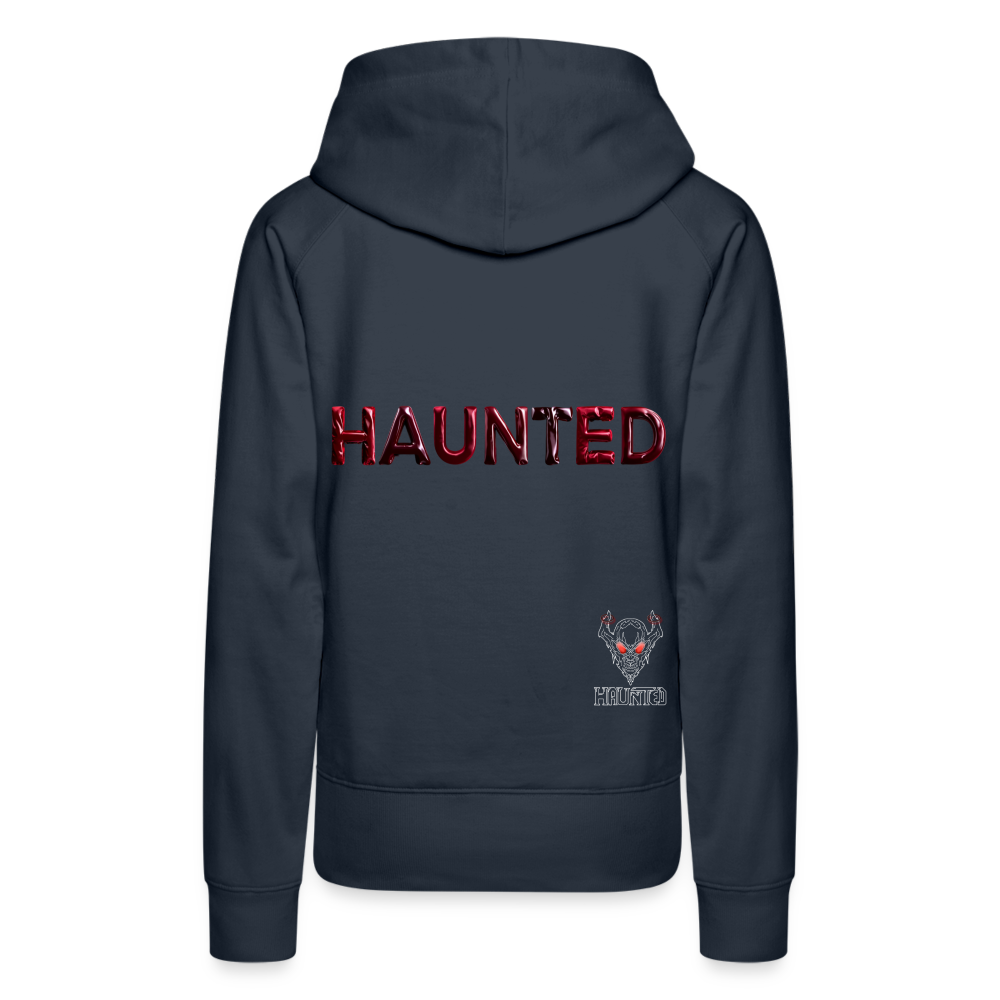 Women Hoodie Crimson Velvet Glow - Navy