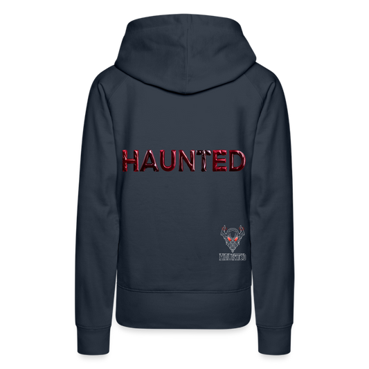 Women Hoodie Crimson Velvet Glow - Navy