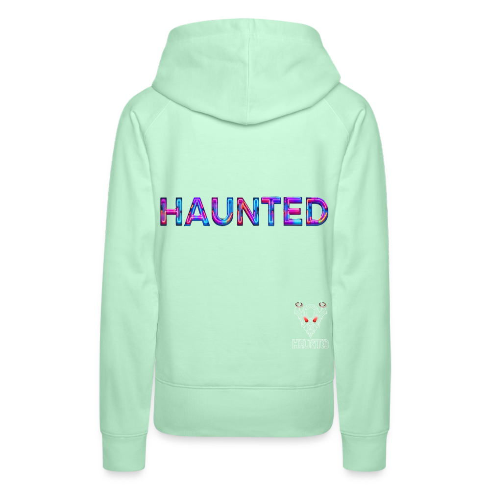 Women Hoodie Neon Pulse Energy - helles Mintgrün