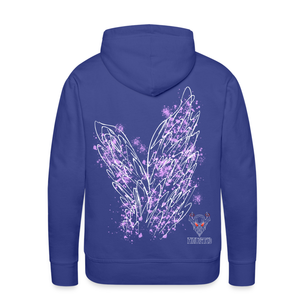 Men Hoodie Light Purple Wings - Königsblau