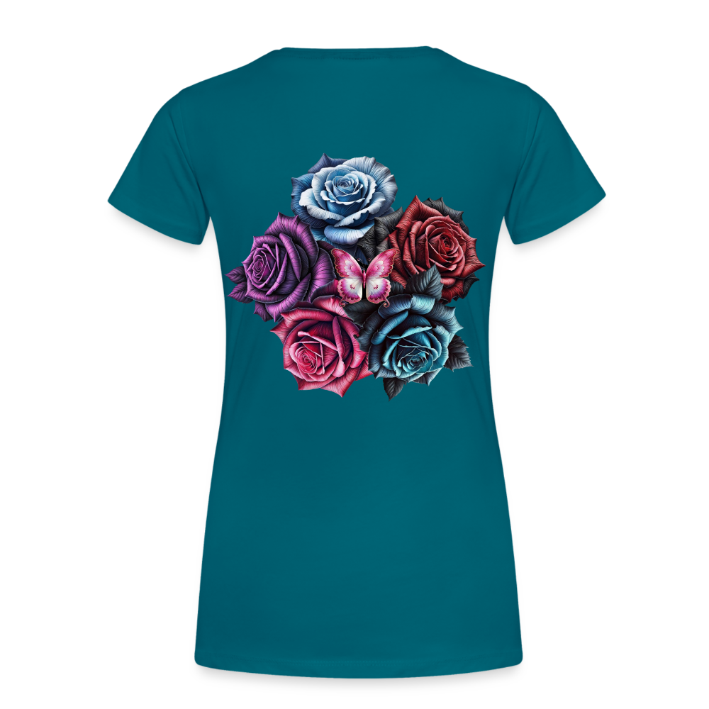 Women T-Shirt Rose Circle - Divablau