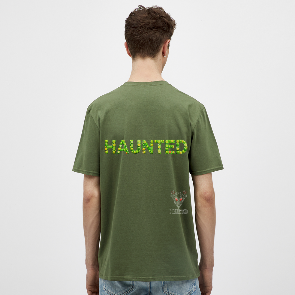 Männer T-Shirt Citrus Burst Splash - Militärgrün