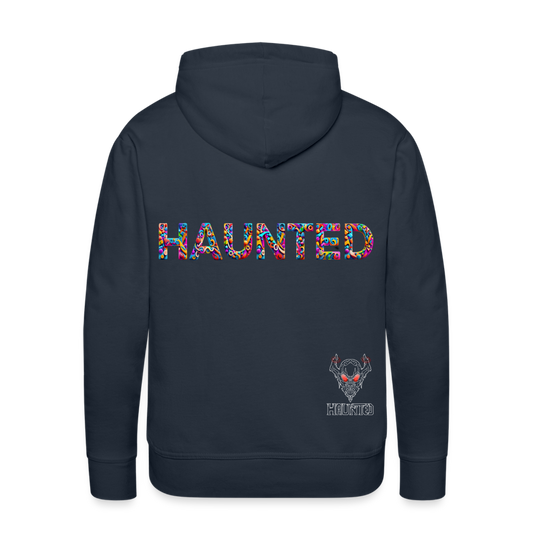 Men Hoodie Haunted Doodle Dreams - Navy