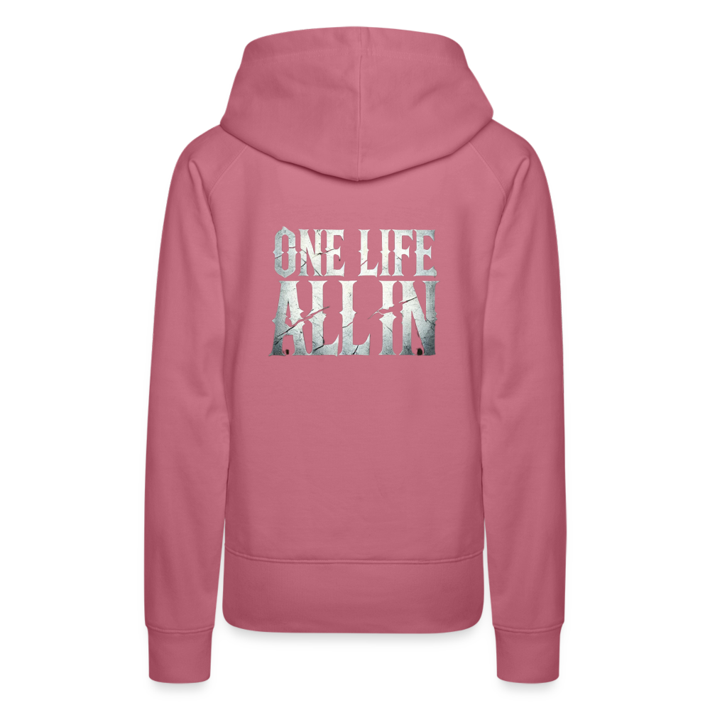 Women Hoodie One Life All In - Malve