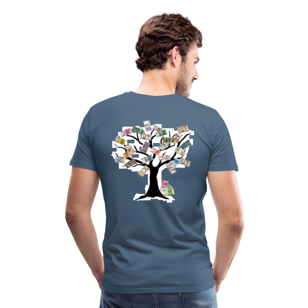 Men T-Shirt Money Tree - Blaugrau